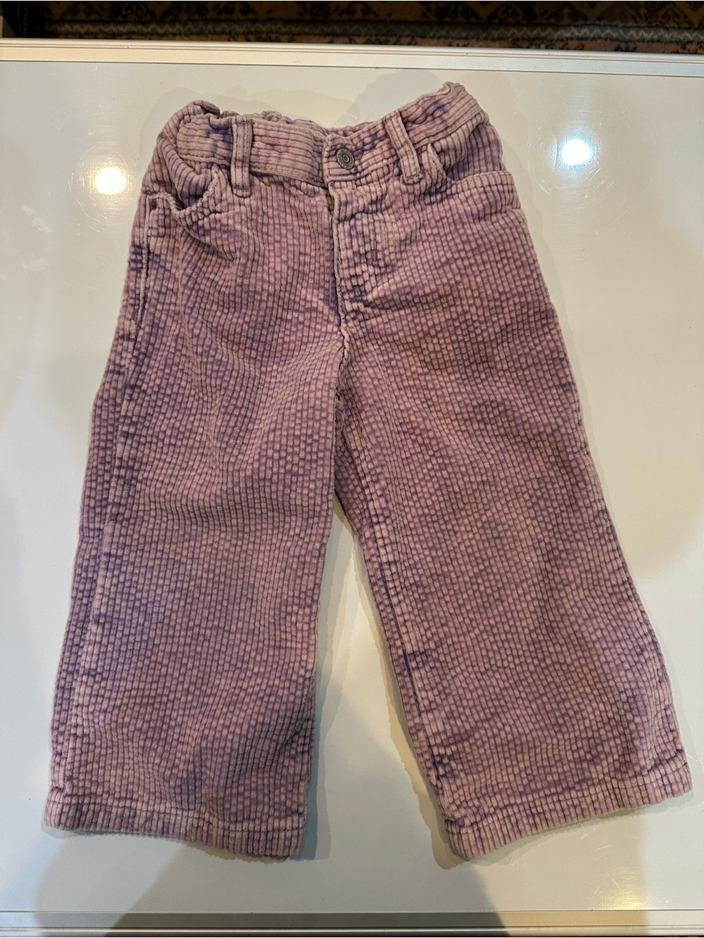 Cat & Jack Lilac Corduroy Kids Pants, Size 3T
